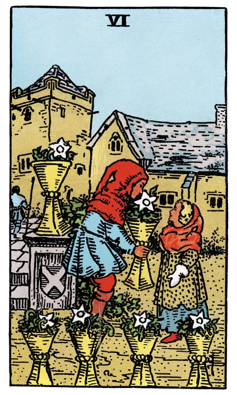 Six of Cups tarot card